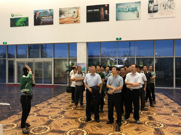 廣西林業產業行業協會李可夫理事長帶領  廣西林業企業代表團考察大亞人造…